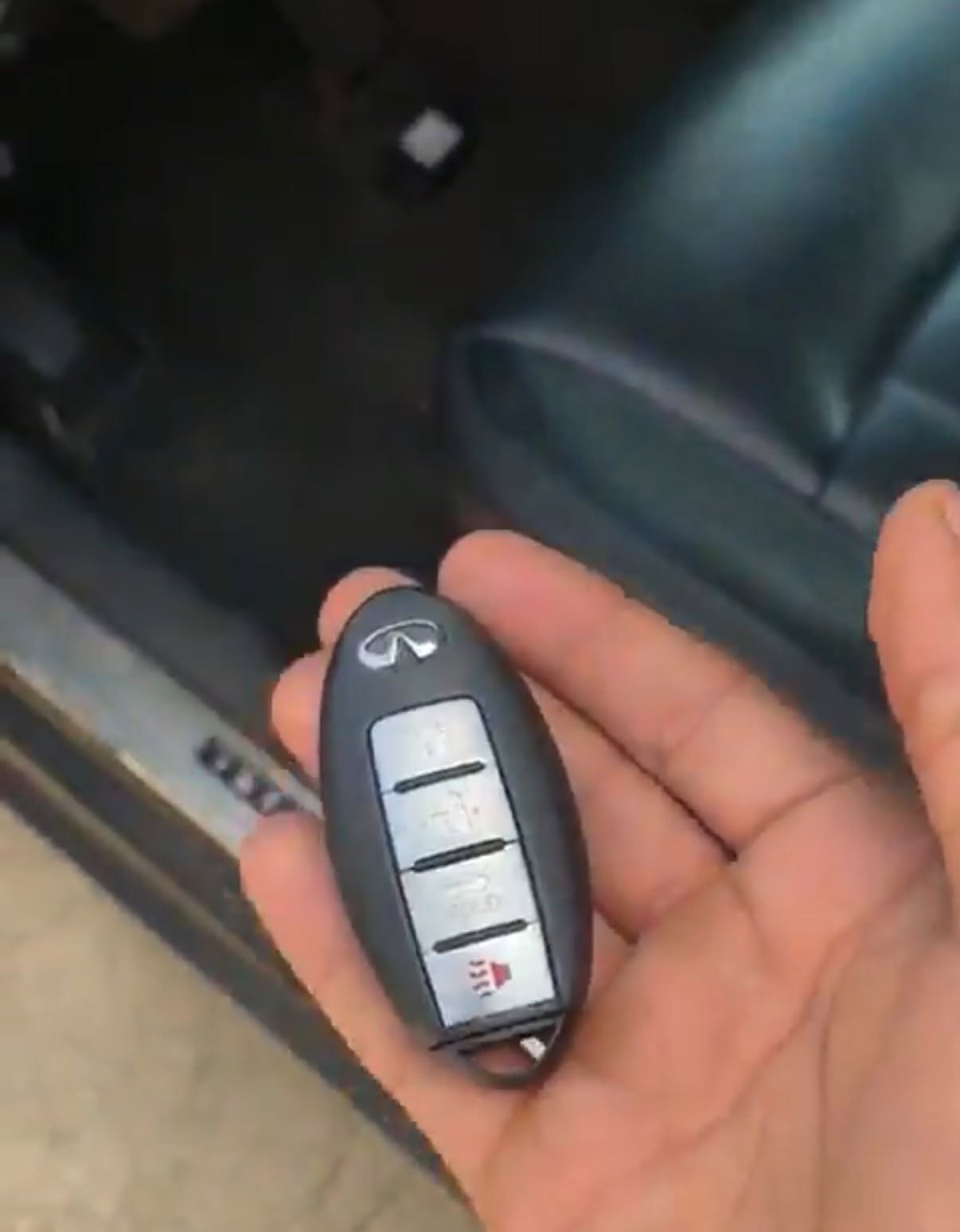 Remote key close-up